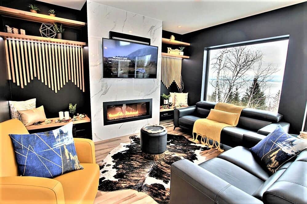 Salon (avec foyer au gaz) Salon (avec foyer au gaz)