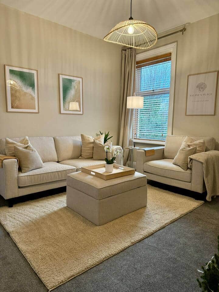 Comfy sofa and love seat!