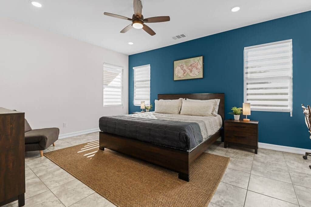 Master Bedroom with a KING Size Bed!