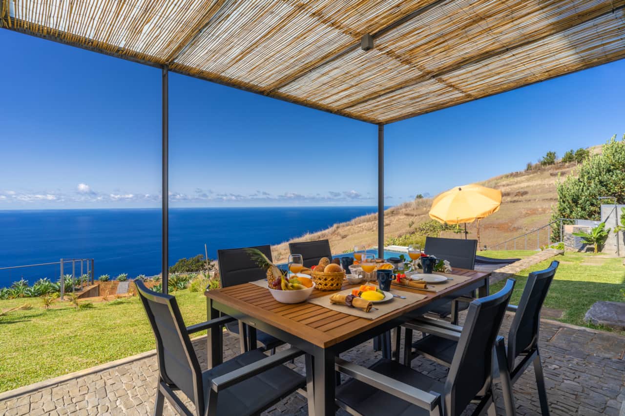 Enjoy outdoor meals under the porch