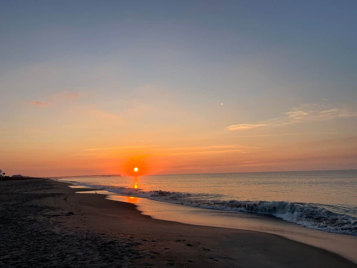 Sunrise on the beach!