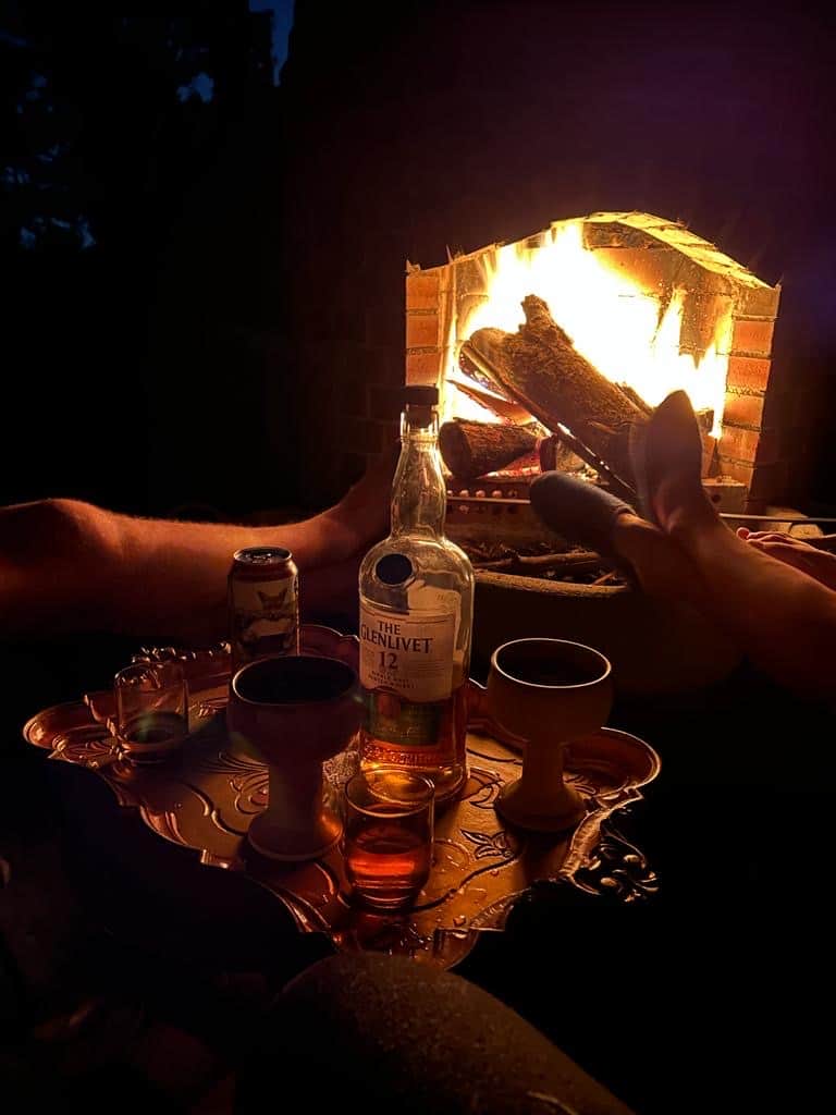 Rooftop patio - fireplace