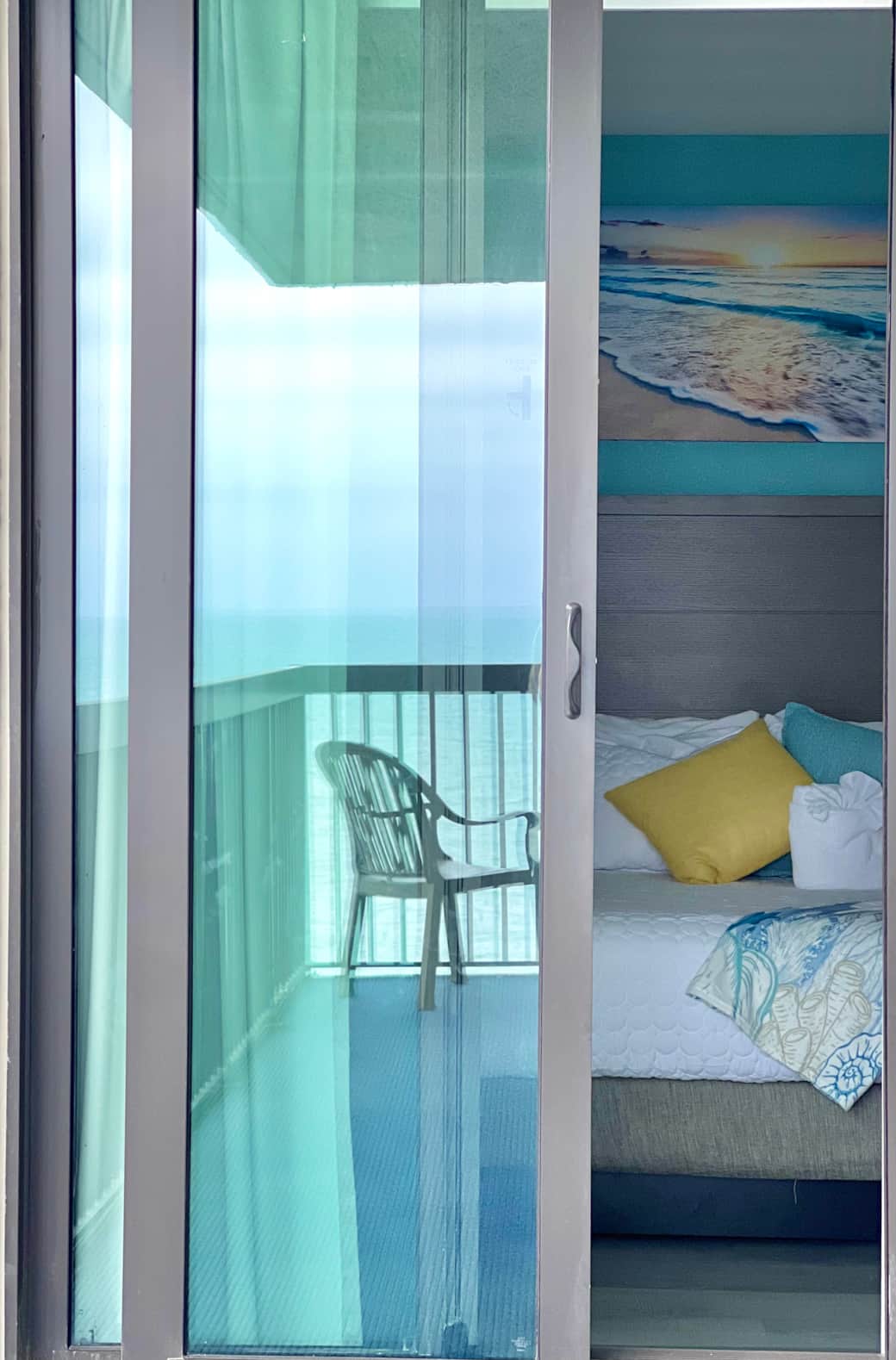 View of bedroom from the balcony 
