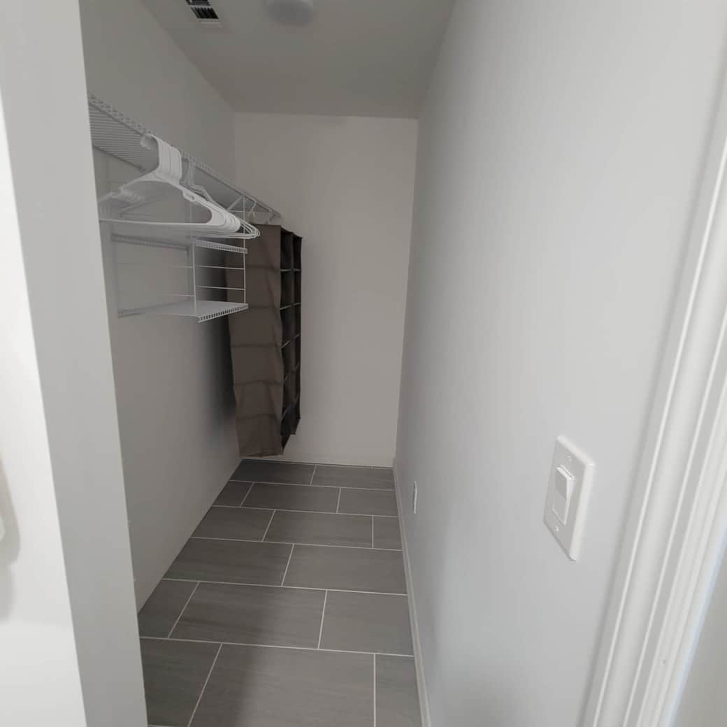 Closet area for your stay