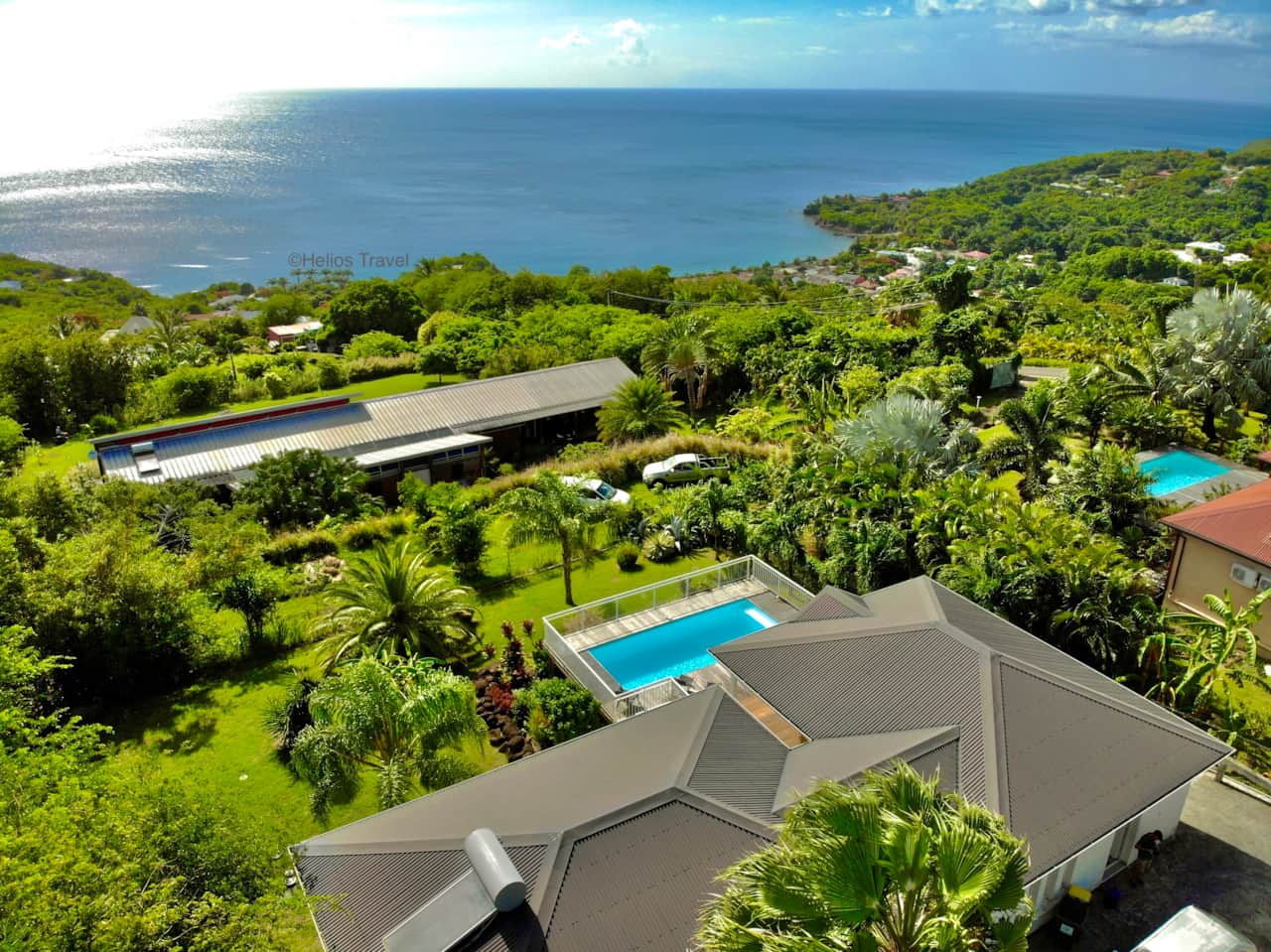 Vue sur la mer des Caraïbes