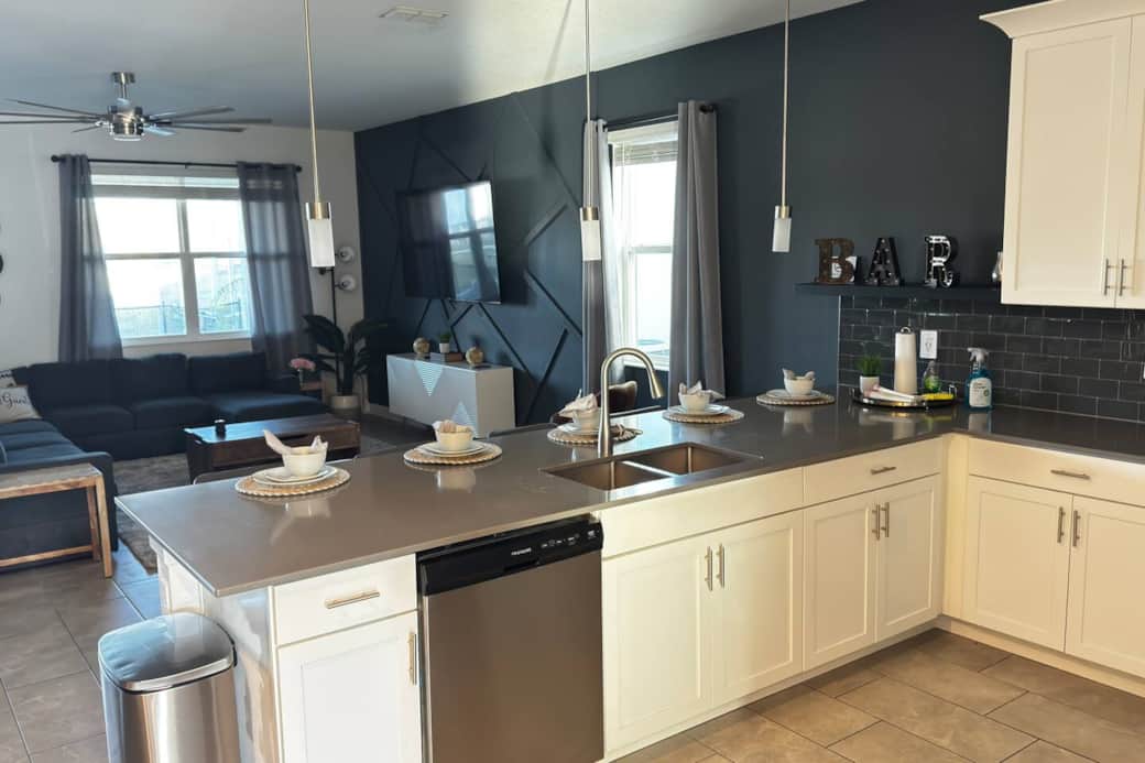 Kitchen and Living Room