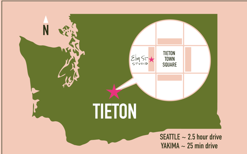 Tieton on the WA Map