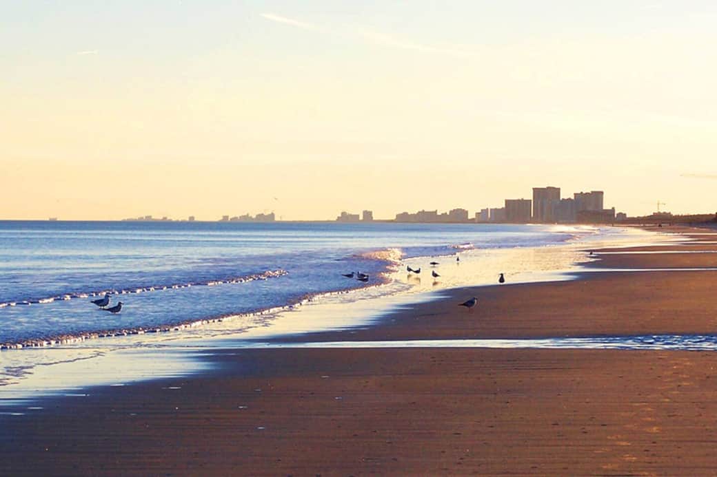 sun rise on the beach is a 2 minute walk away