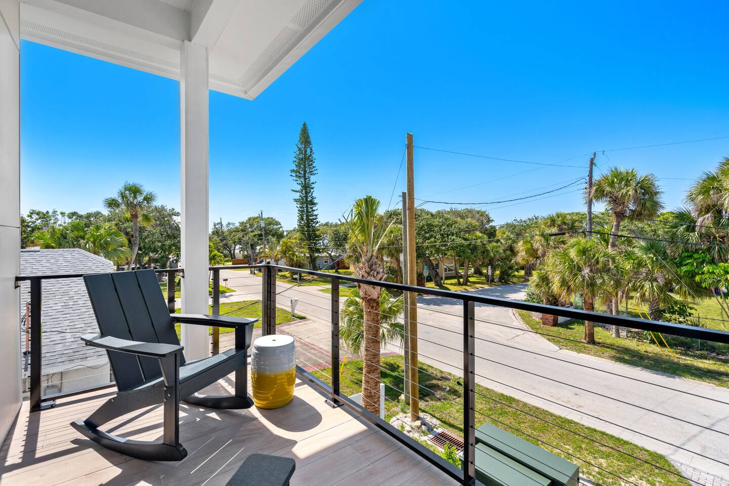 Enjoy the view with a seat on your balcony, the perfect spot for morning coffee.