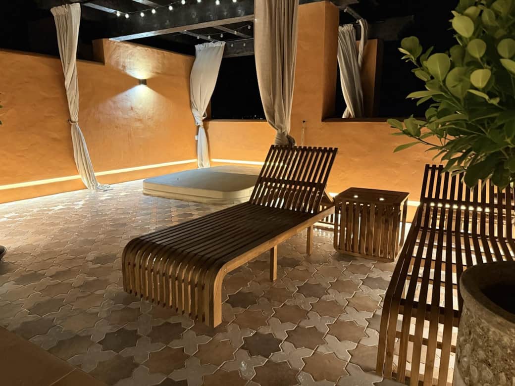 Terraza superior Jacuzzi