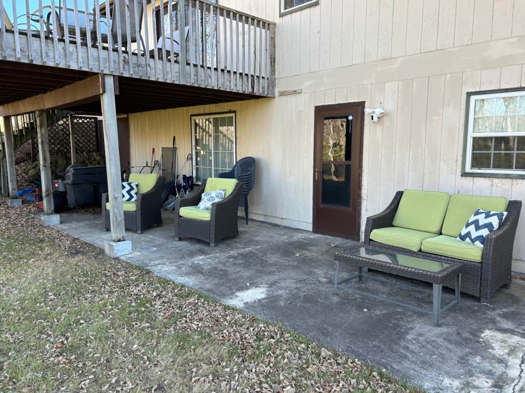 Outside back yard patio