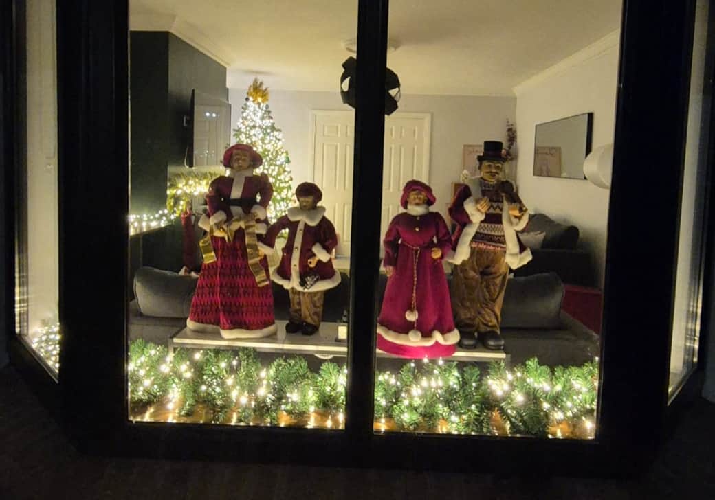 Front window at Christmas