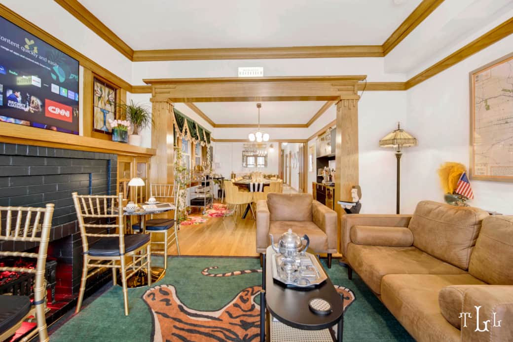 Parlor Facing into the Dining Room