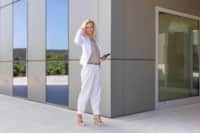 Anastasia Duke, RENTAL12 Head of Design and AZULIS interior designer, photographed at the Olbia head office