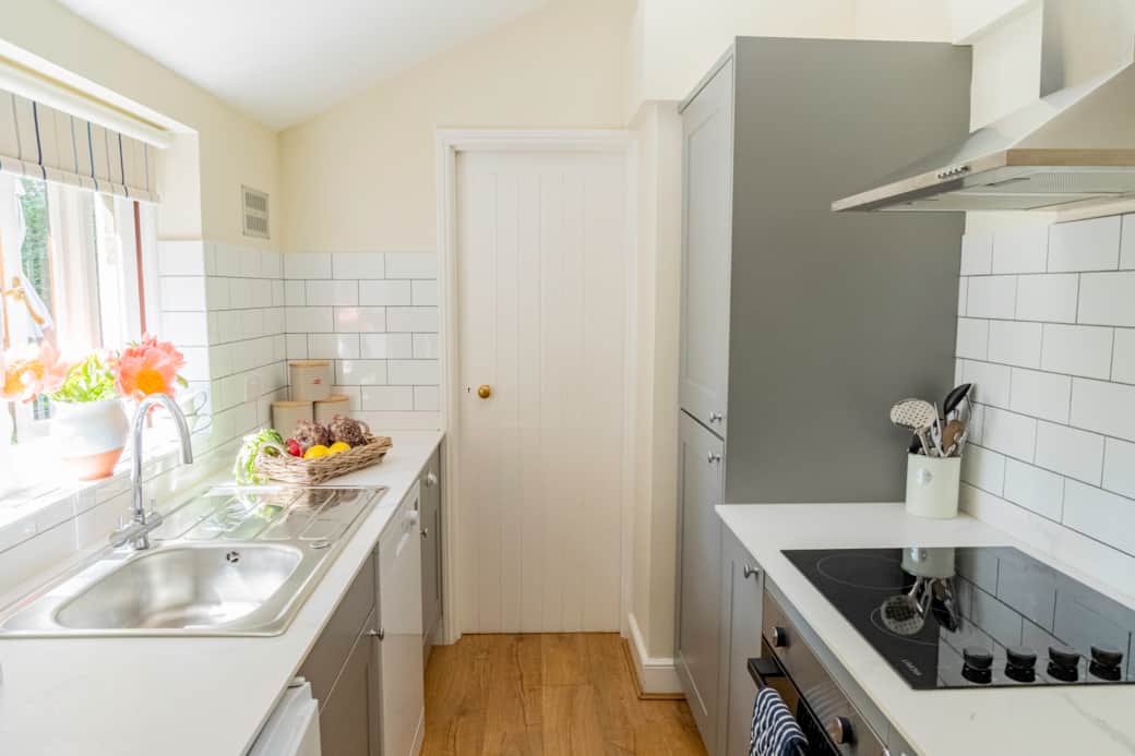 Kitchen with view of the garden