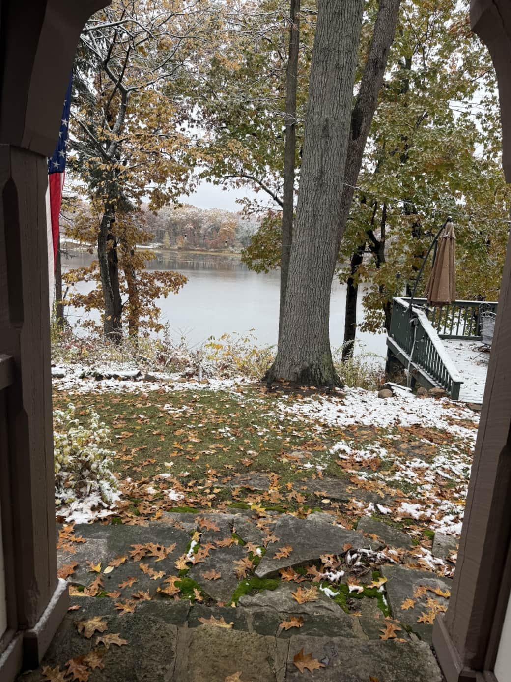 Lake view from Brown Lake Lodge