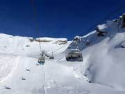 Grindelwald-First ski area in winter
