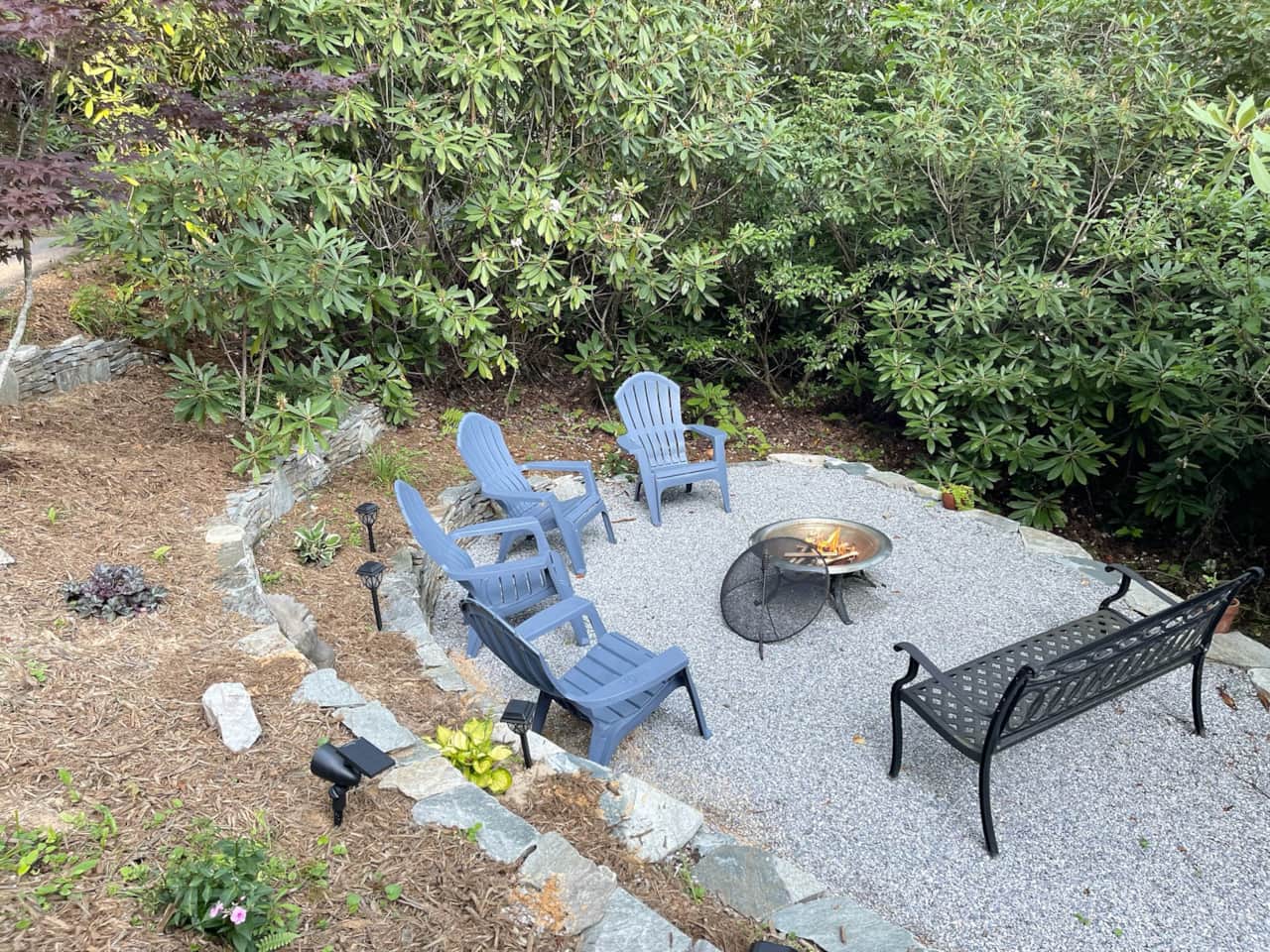 Linville Vacation Home Fire Pit 