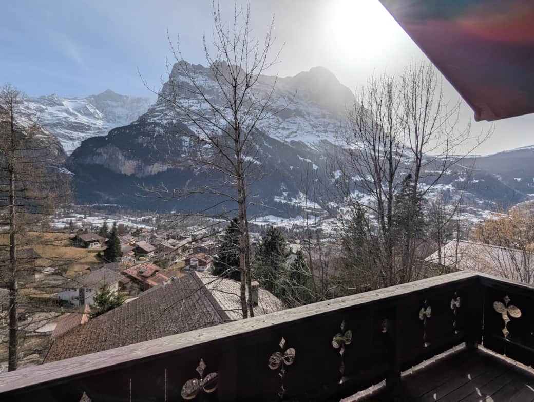 Terrace mountain view Terrace mountain view