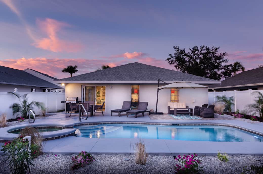 Pool at Sunset Pool at Sunset