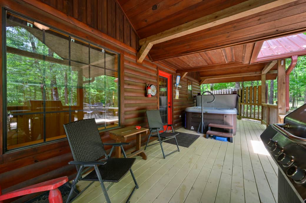 Back deck at window