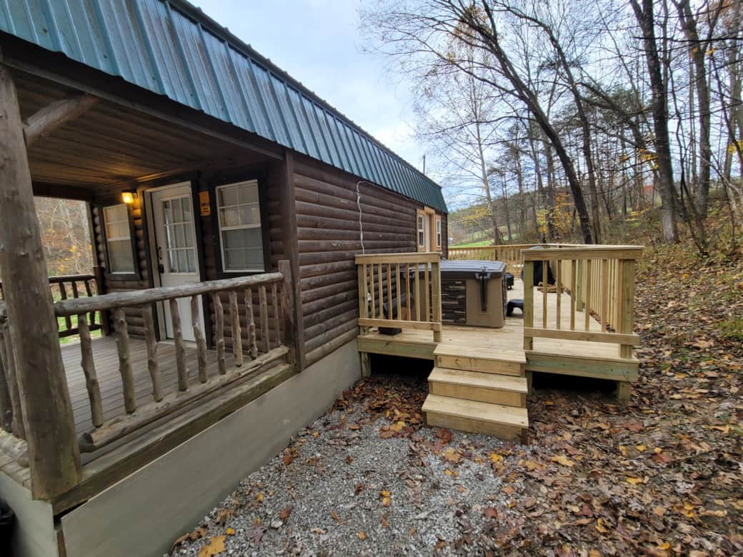 Secluded deck