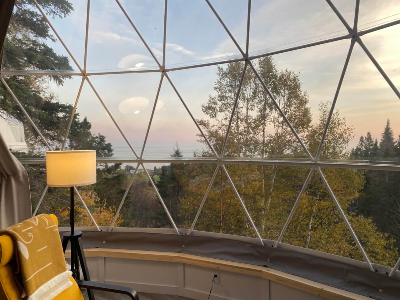 Our domes offer a beautiful living space immersed in nature