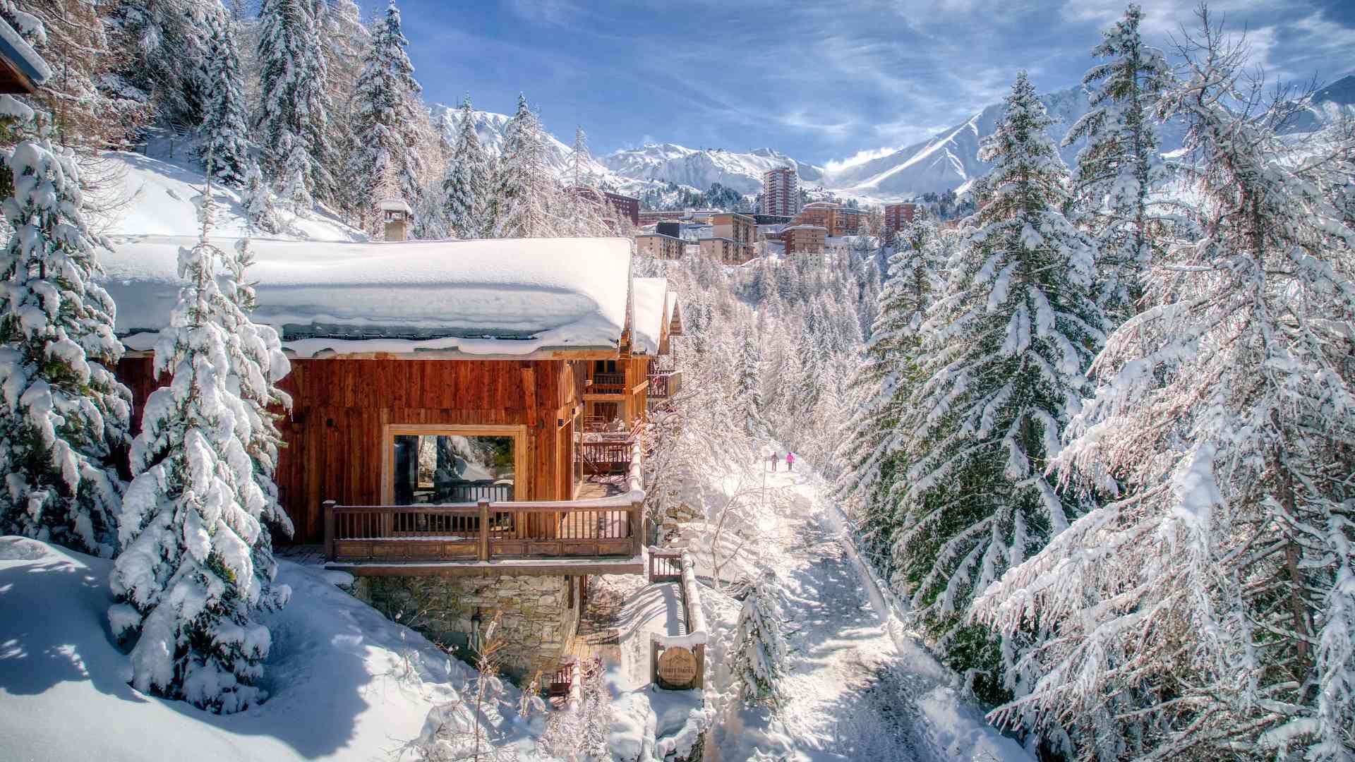 location chalet la Plagne pied des pistes