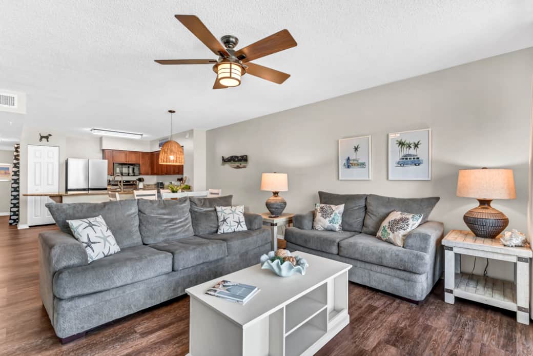 The sleeper sofa provides extra sleeping space. A pack-n-play is also available. The sleeper sofa provides extra sleeping space. A pack-n-play is also available.