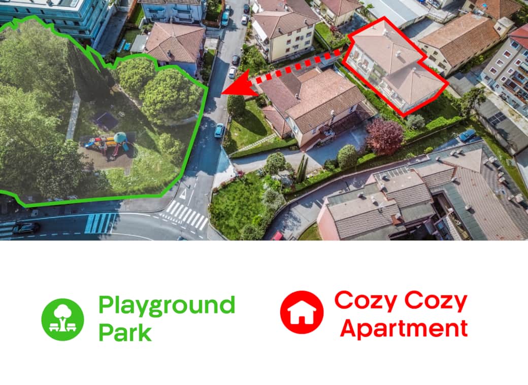 Diese Ferienwohnung in Desenzano in der Nähe des Spielplatzes und der Einkaufsmöglichkeiten ist ideal für Familien am Gardasee.