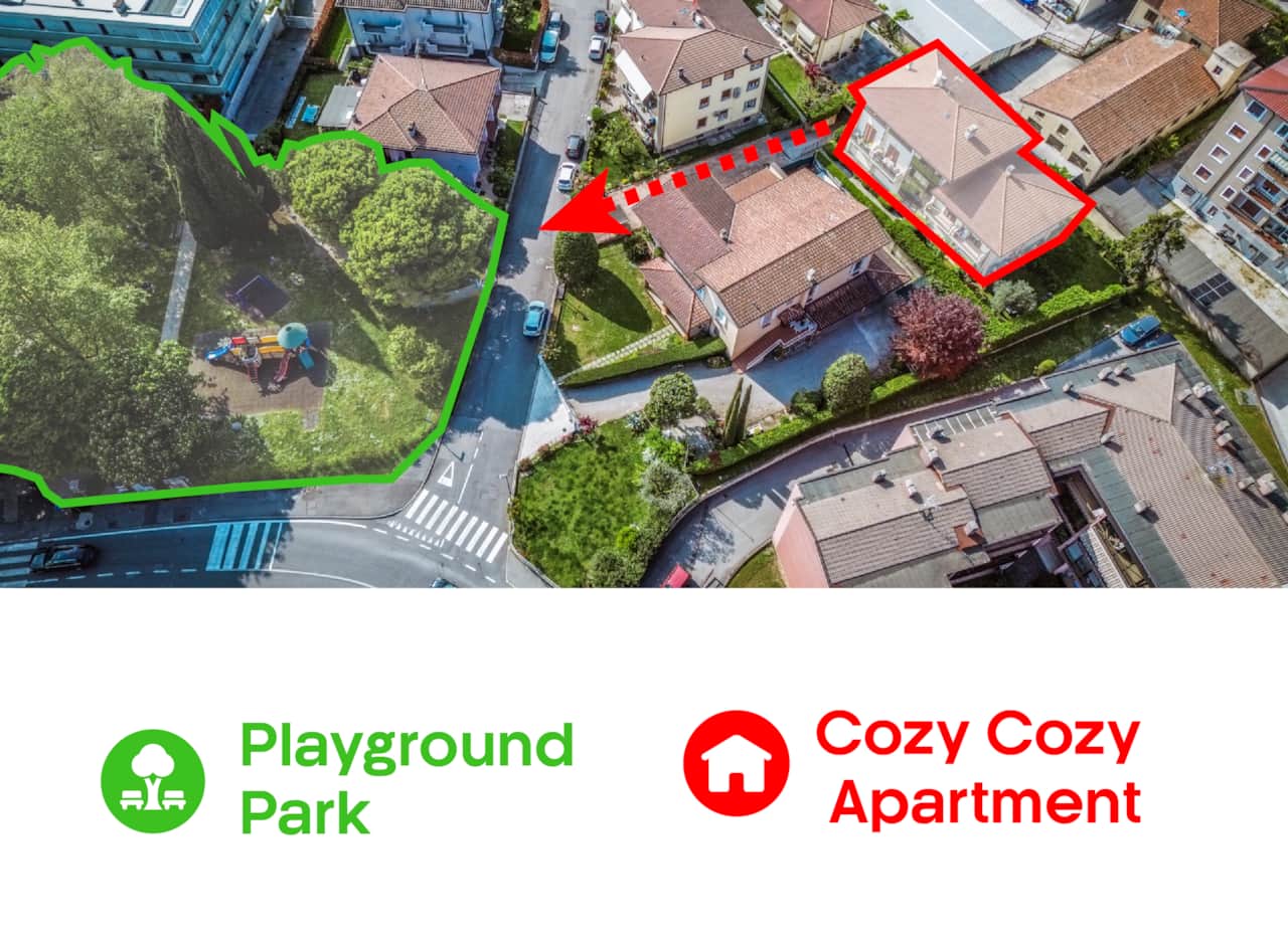 This apartment in Desenzano near the playground and amenities is ideal for families on Lake Garda.