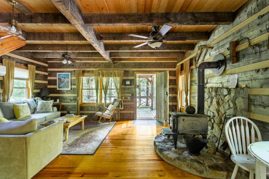 view from kitchen into living room out on to front porch. view from kitchen into living room out on to front porch.