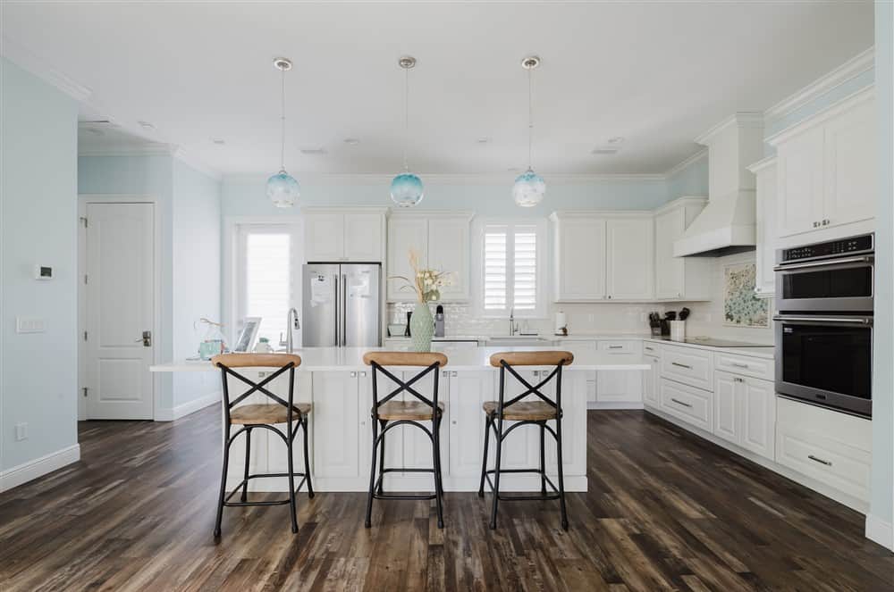 Seating at the Large Kitchen Island