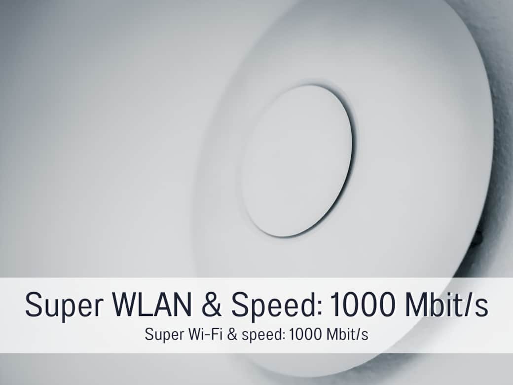 Stabiles WLAN mit bis zu 1000 Mbit/s