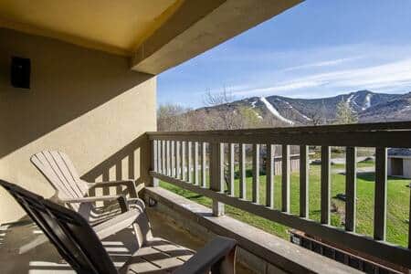 Stunning mountain views from the private balcony
