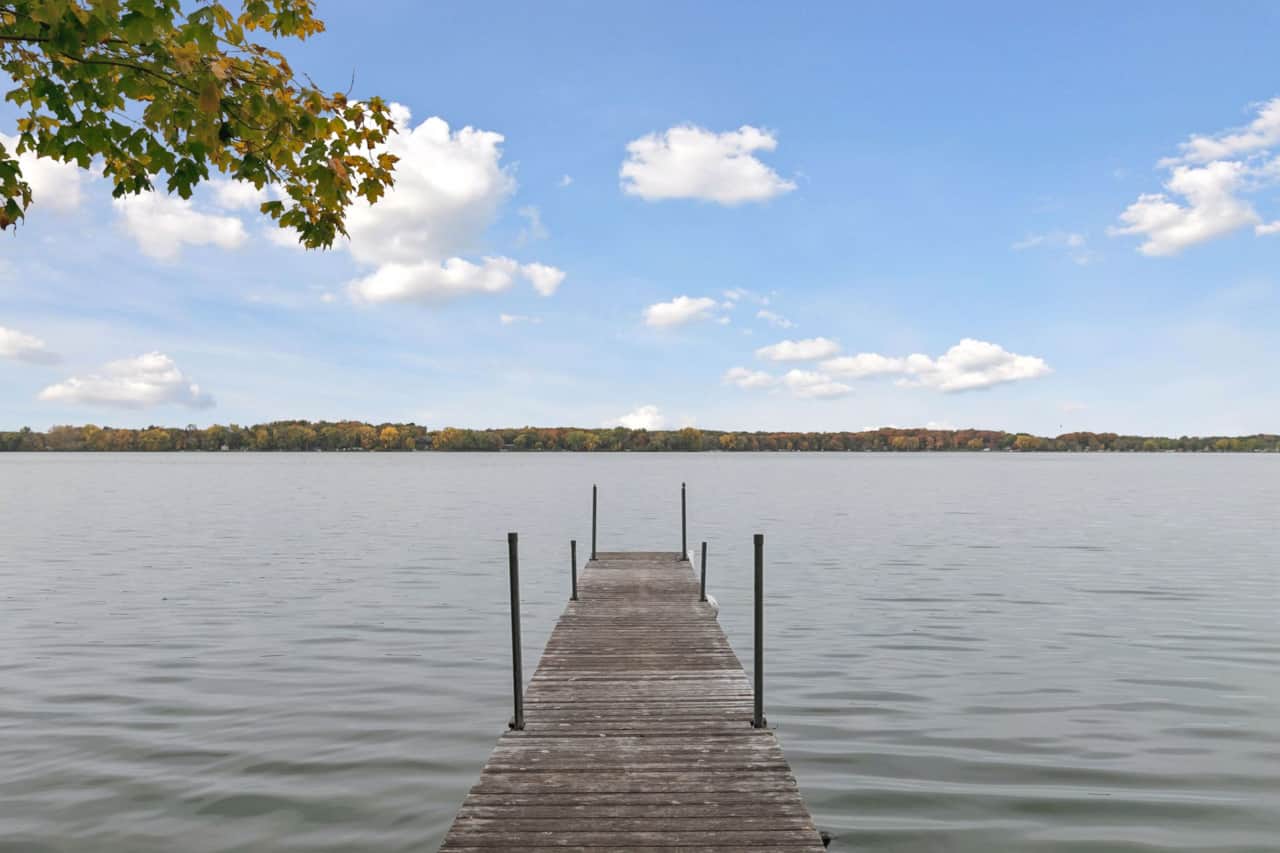 Your private dock on French Lake. Coffee here first thing, feet in the water by noon.