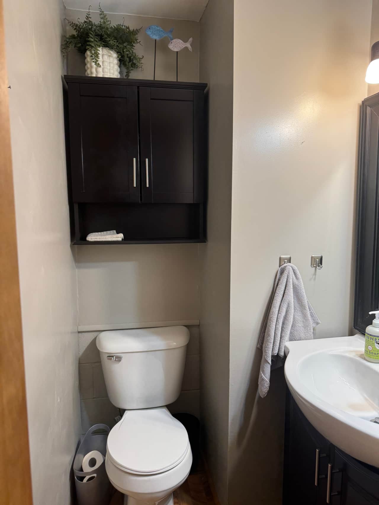 Half bath connected to a King bedroom