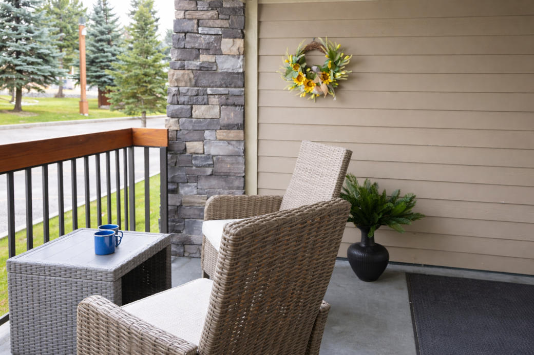 Private balcony to enjoy your morning coffee.