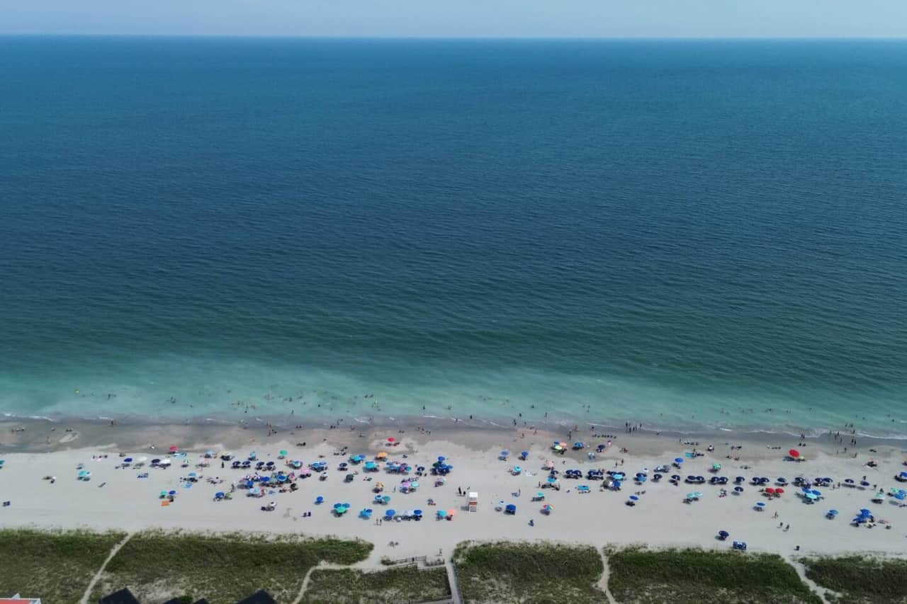 Drone footage from July 2024