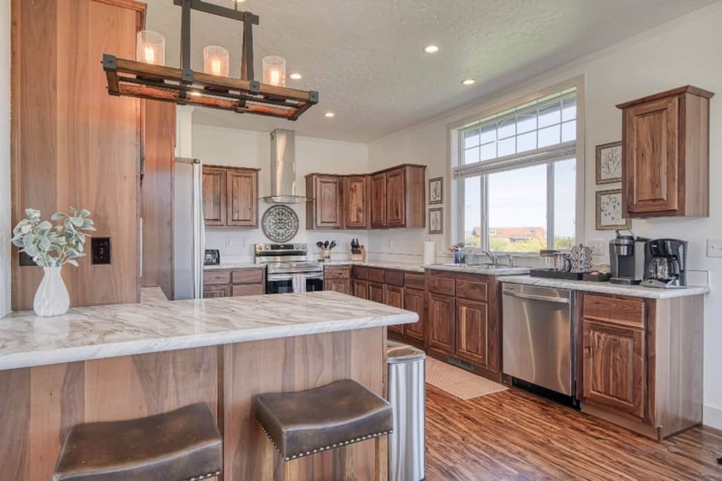 The front deck is just steps away from your retreat.  It's a cheerful place to be!