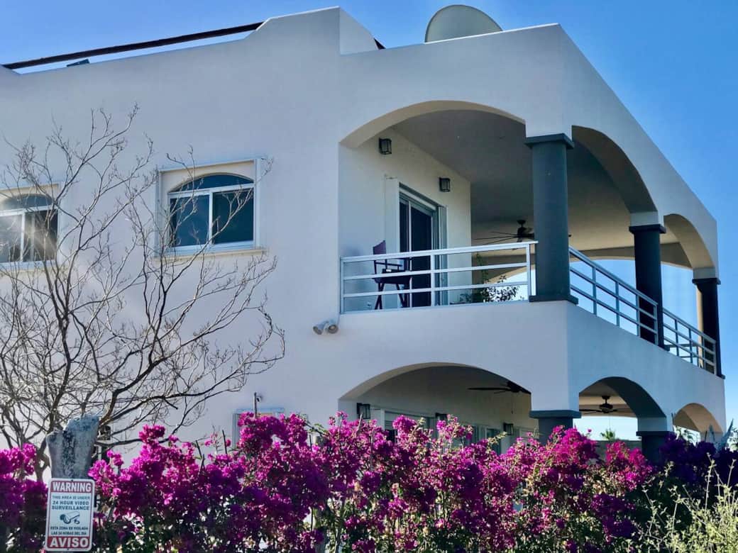 View from the north side of the house.

Looking up at the second story deck, off the master bedroom and living room.  You will enjoy views from North, South and West.
