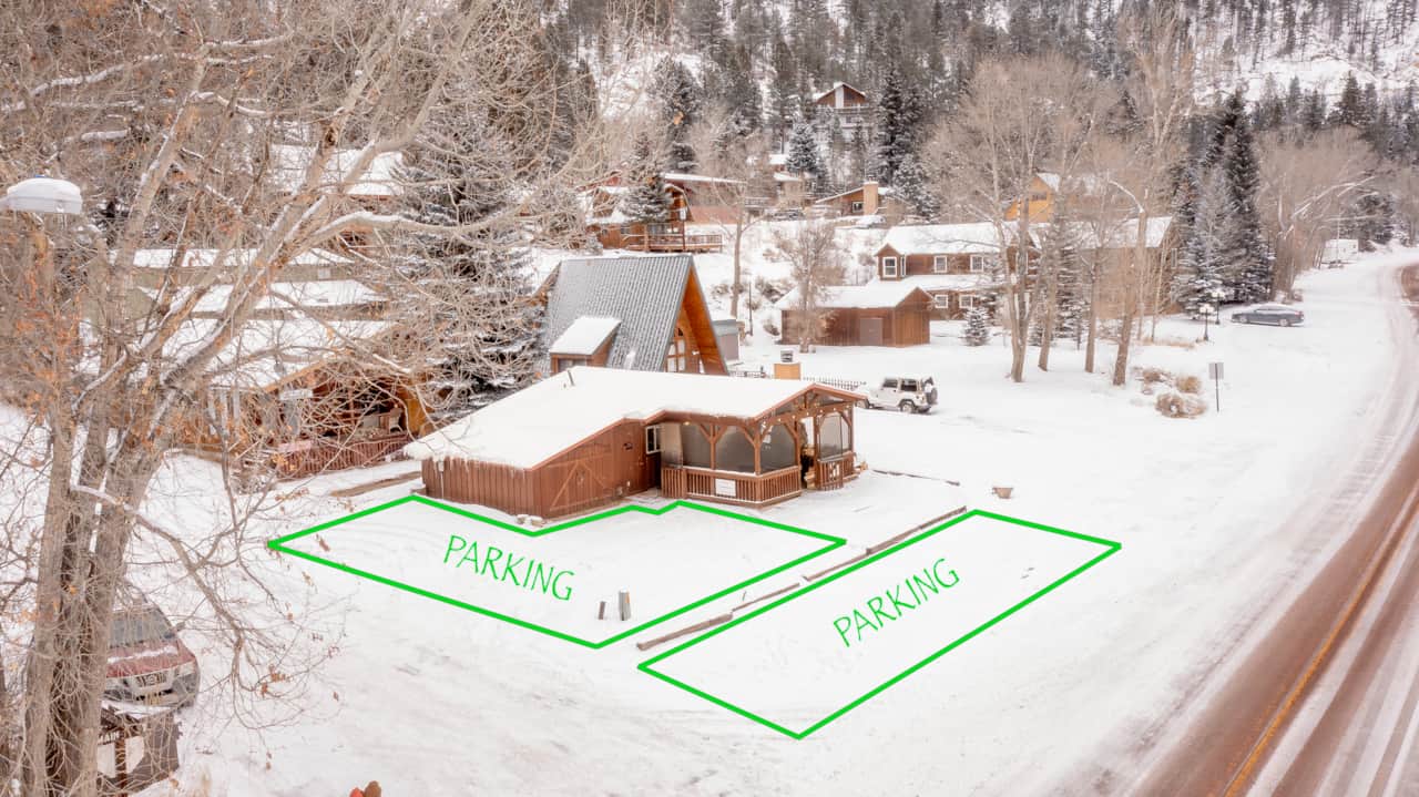 Parking for UTVs and trailers.