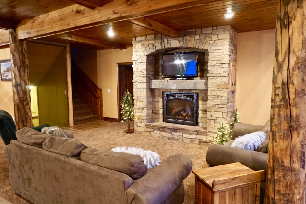 Main floor fireplace
