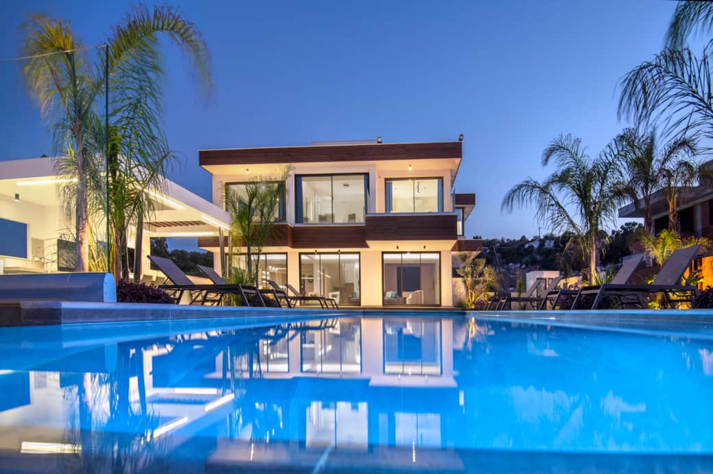The Oasis by night
