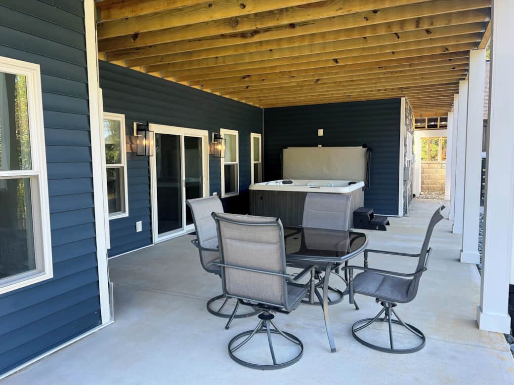 Lower Porch and 8 Person Hot Tub Lower Porch and 8 Person Hot Tub