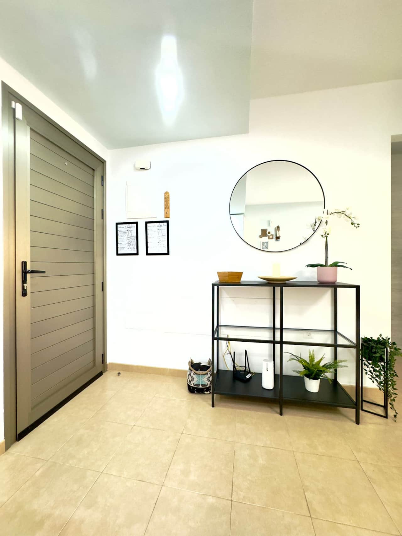 Welcoming entrance with clean design and natural light.