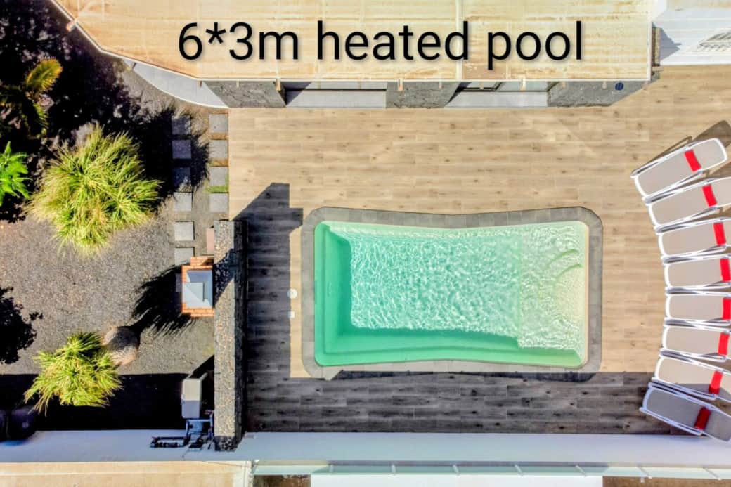 Heated pool all year long Heated pool all year long