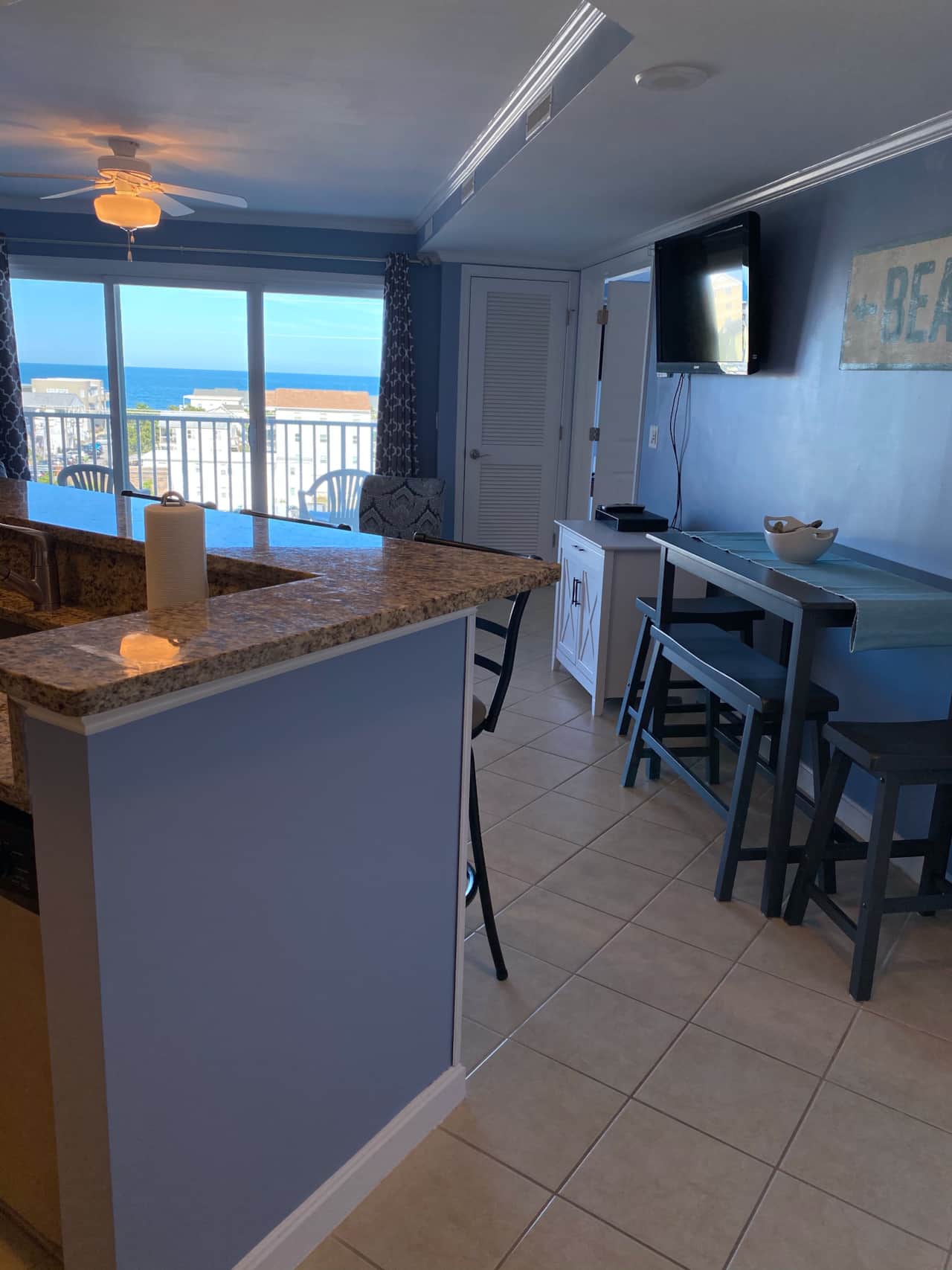 Views from the kitchen/dining area.