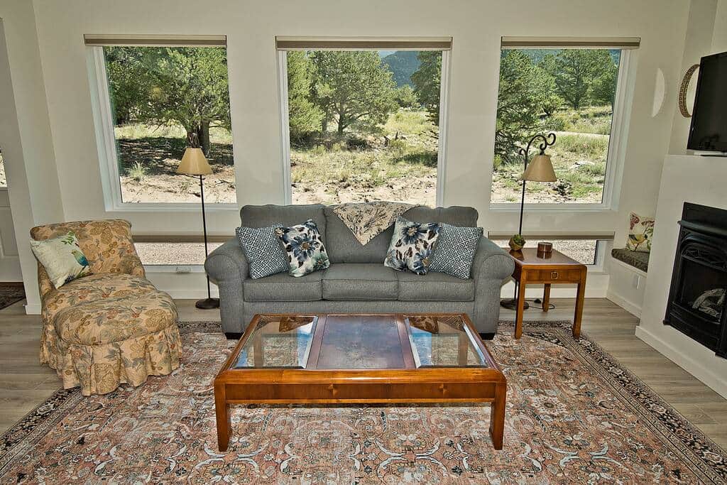 Downstairs Living Area with Foldout Couch