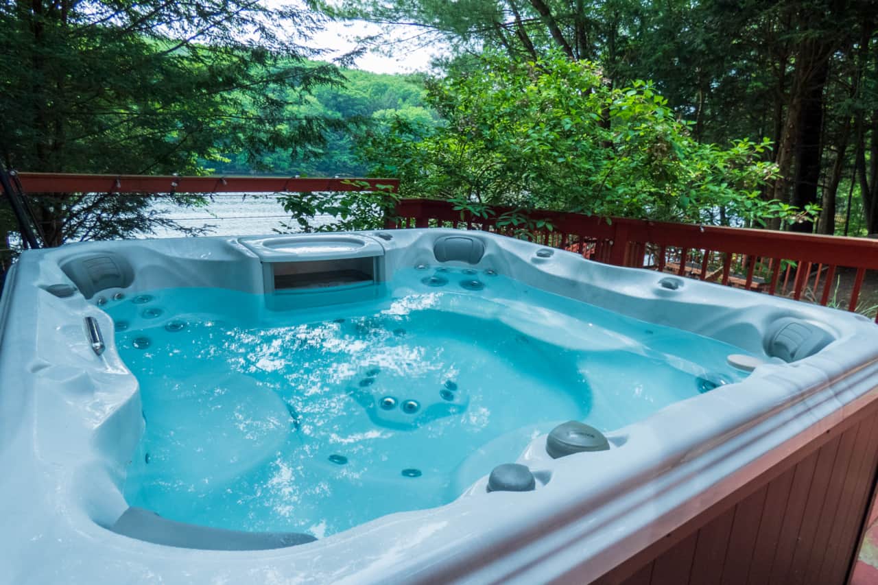 Hot Tub with Lake Views
